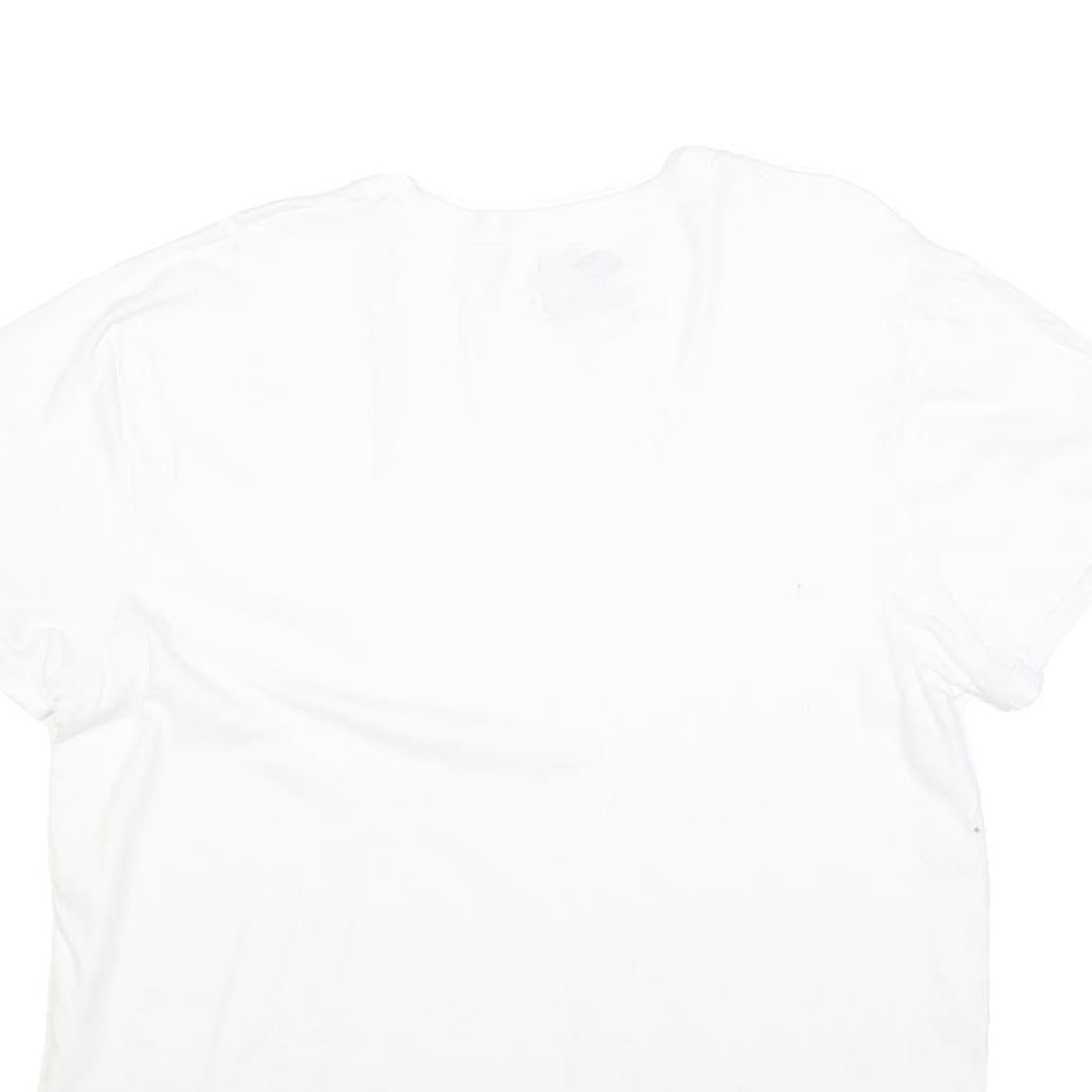 DICKIES Mens White Jersey T-Shirt L Short Sleeve Crew Neck Plain Cotton Blend