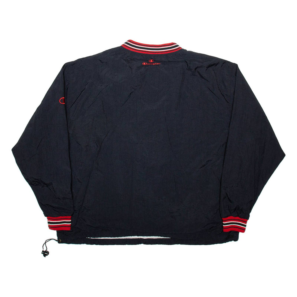 CHAMPION Mens Pullover Jacket Black Nylon 2XL