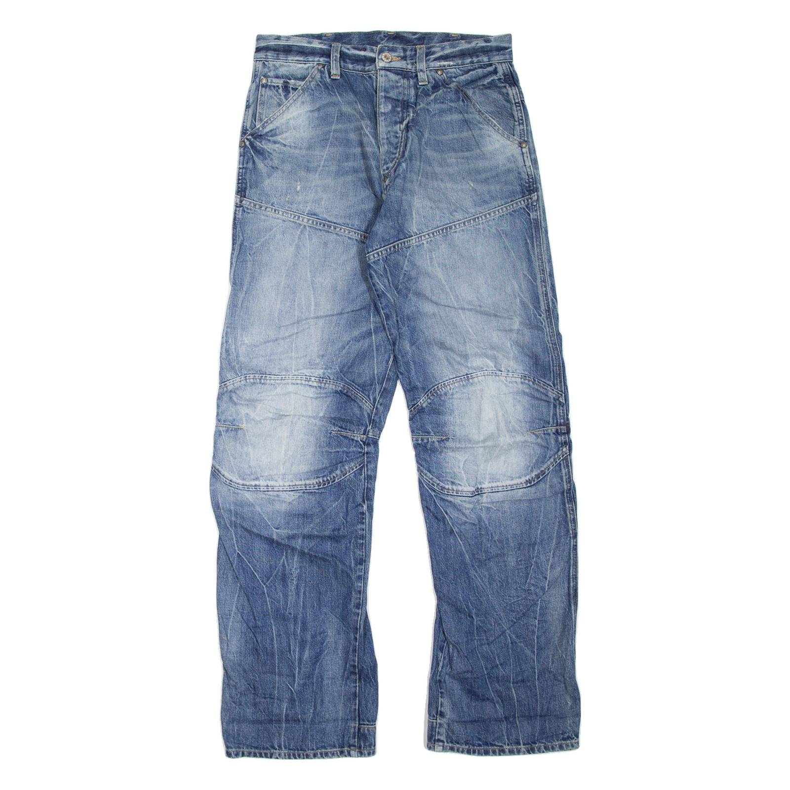 G-STAR Mens Jeans Blue Regular Straight Stone Wash W30 L34