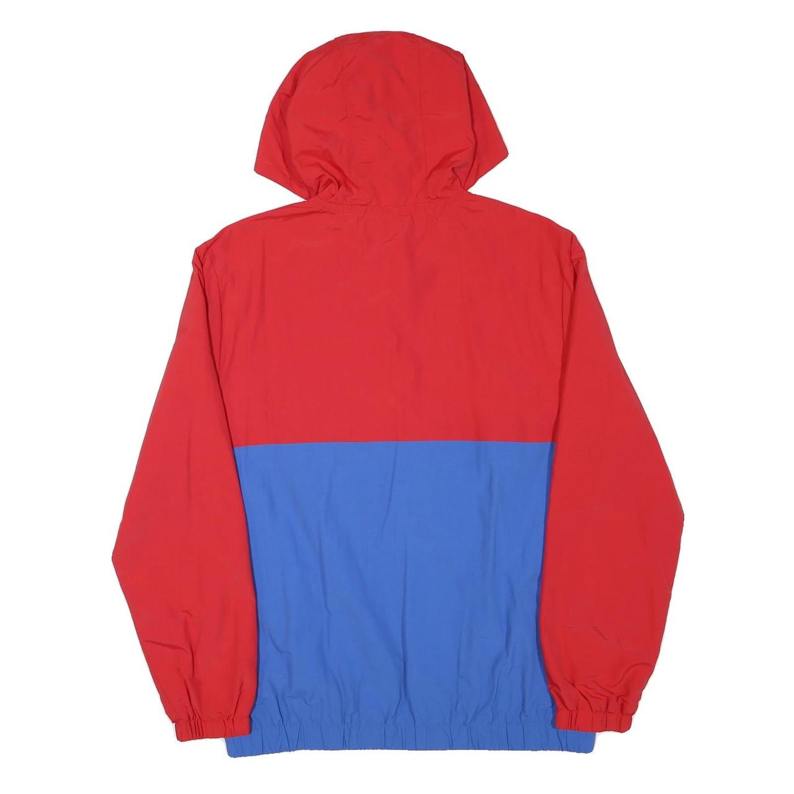 FILA Mens Red & Blue Zip Hooded Classic Jacket M Polyester Blend Sportswear