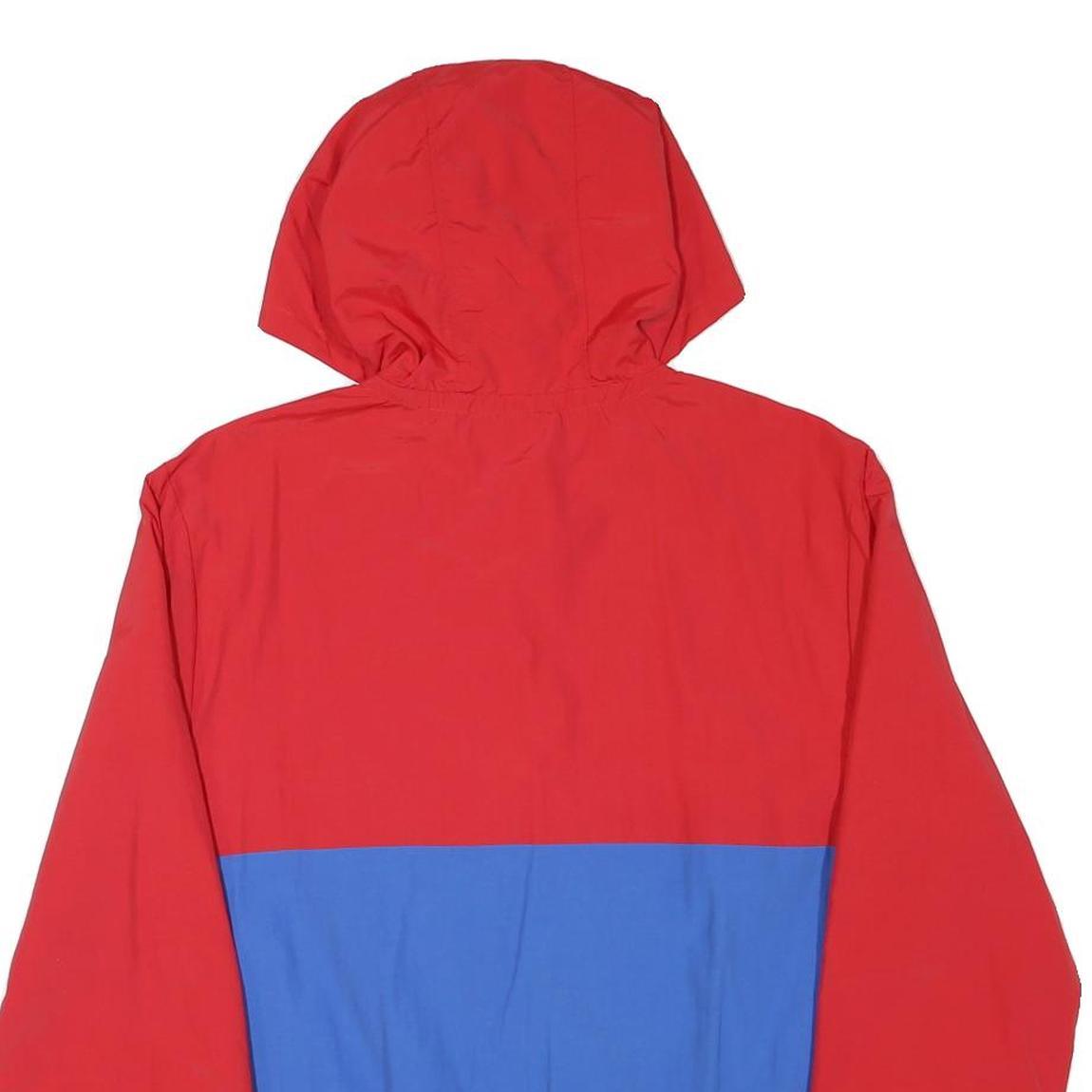 FILA Mens Red & Blue Zip Hooded Classic Jacket M Polyester Blend Sportswear