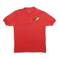 SCREEN STARS Mens Red Short Sleeve Plain M Cotton Blend Polo Shirt Casual