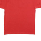 SCREEN STARS Mens Red Short Sleeve Plain M Cotton Blend Polo Shirt Casual