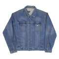 JEAN TRANSIT Mens Blue Denim Jacket XL Cotton Blend Classic Button Closure