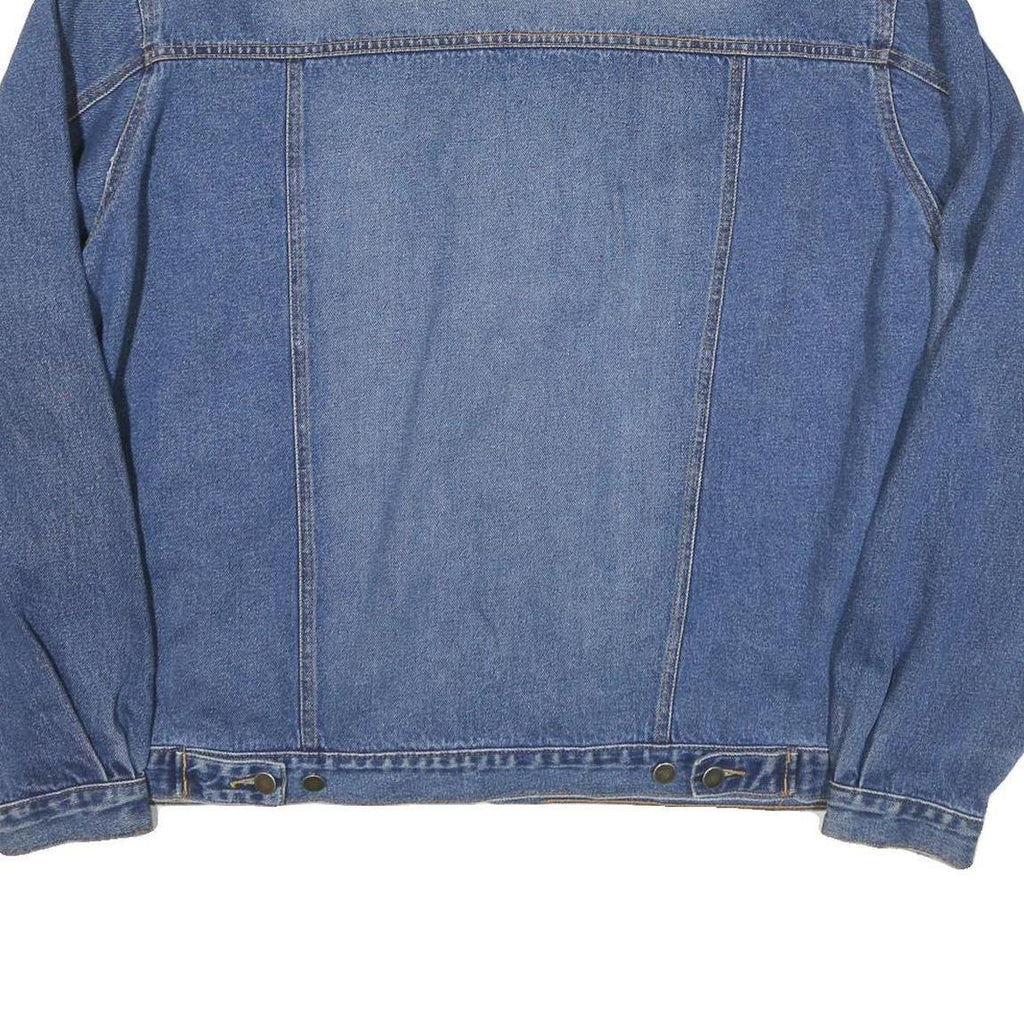 JEAN TRANSIT Mens Blue Denim Jacket XL Cotton Blend Classic Button Closure
