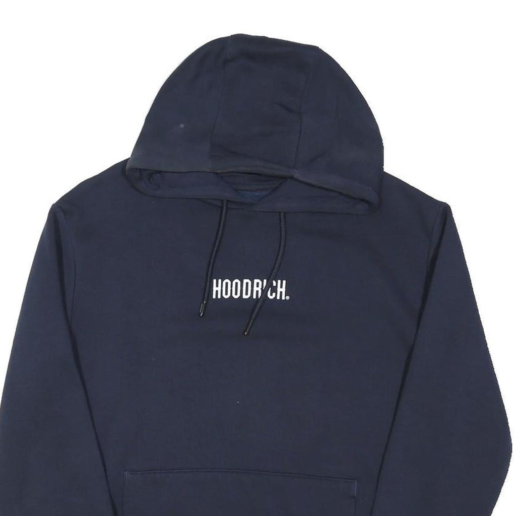 HOODRICH Mens Navy Hoodie L Cotton Blend Pullover Casual Streetwear
