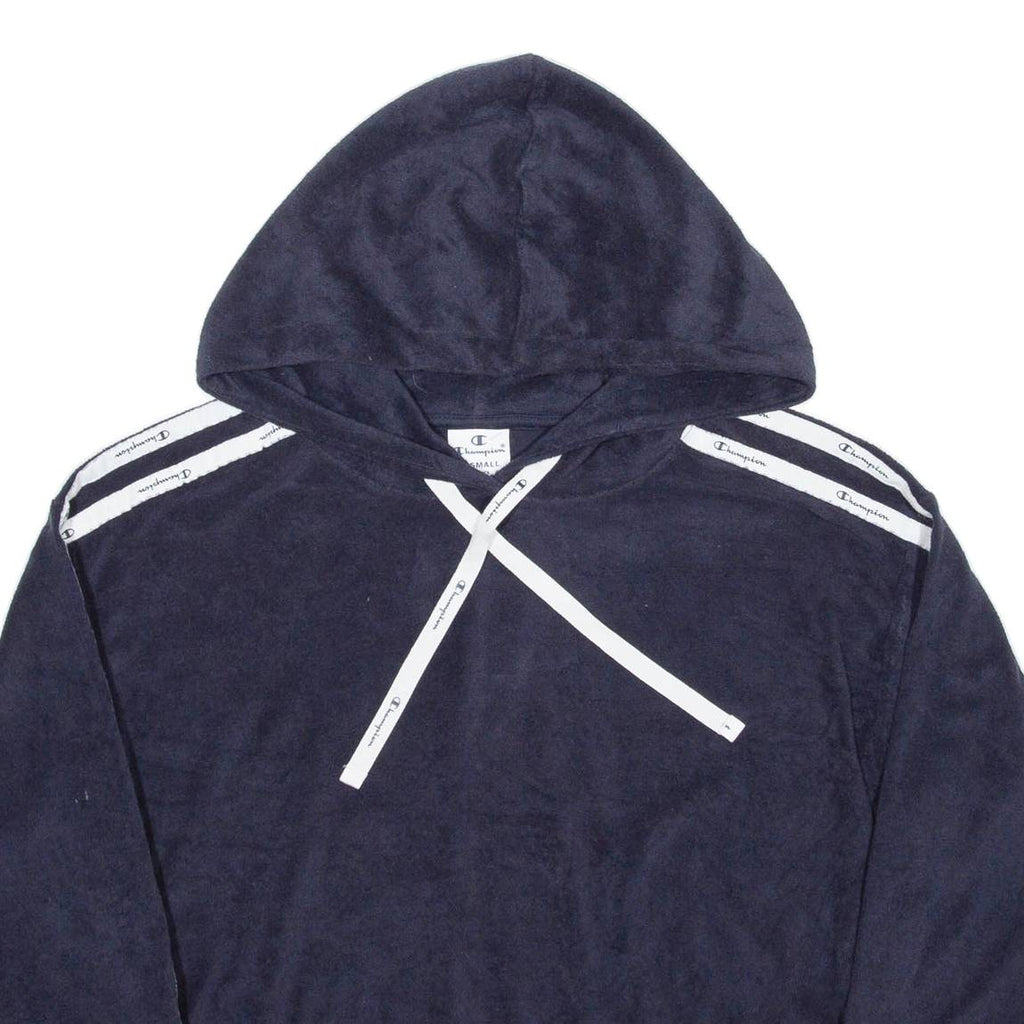 CHAMPION Cropped Womens Black Hoodie XS
