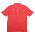 KAPPA Mens Red Short Sleeve Plain Polo Shirt XL Cotton Blend Casual Sportswear