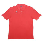 KAPPA Mens Red Short Sleeve Plain Polo Shirt XL Cotton Blend Casual Sportswear