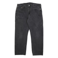 LEVI'S 501 Mens Jeans Black Regular Straight Denim Medium W37 L30 Classic Button