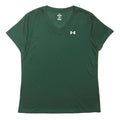 UNDER ARMOUR Womens Green V-Neck Short Sleeve T-Shirt M Performance Activewear