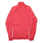 KAPPA Mens Red Athletic Jacket S Polyester Zip Track Logo Sportwear