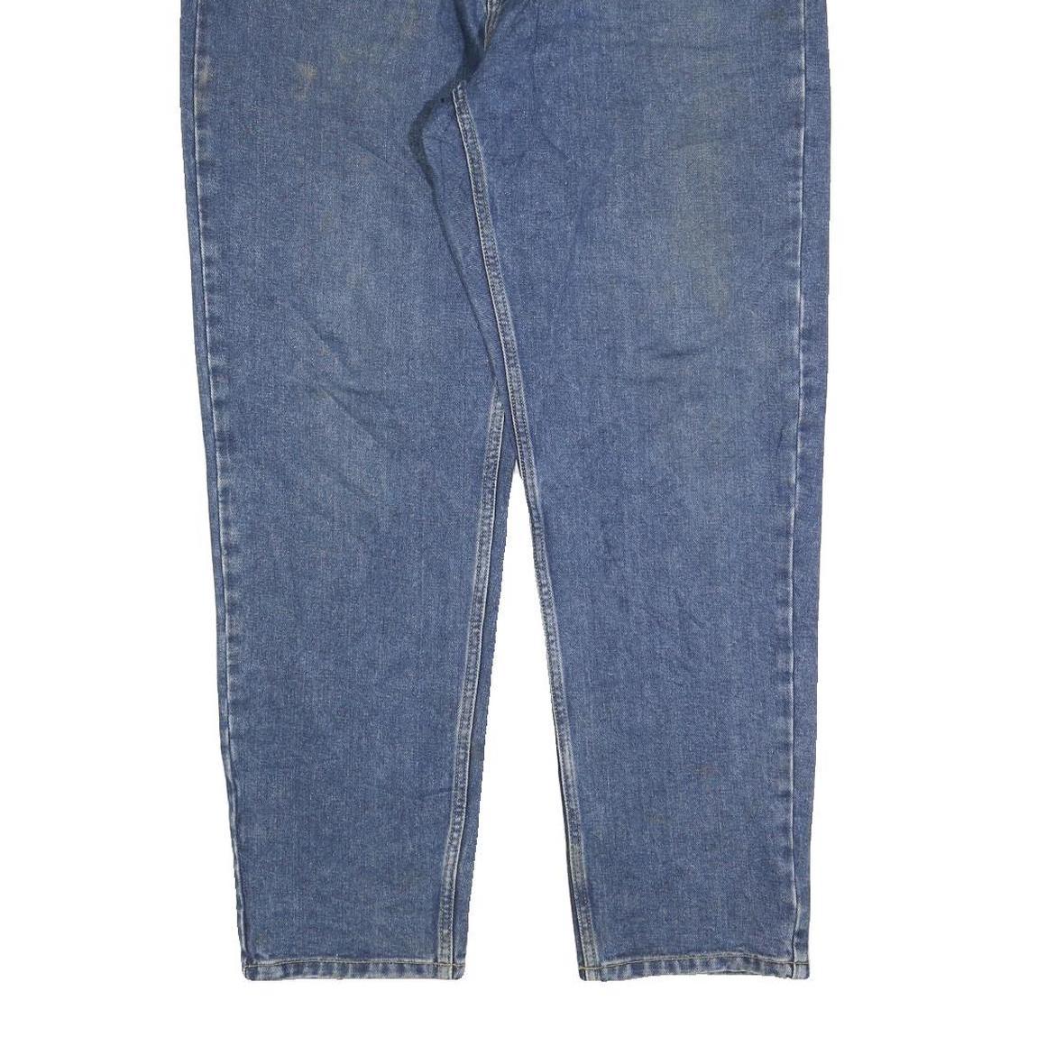 CARHARTT Mens Blue Regular Fit Straight Denim Jeans W34 L30 Workwear Zip Closure