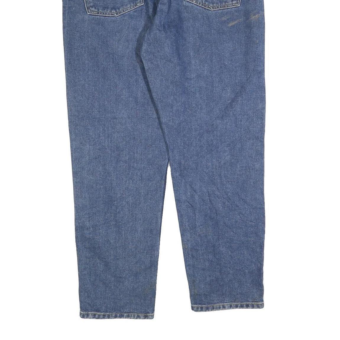 CARHARTT Mens Blue Regular Fit Straight Denim Jeans W34 L30 Workwear Zip Closure