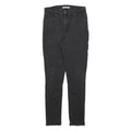LEVI'S 721 Womens Jeans Black Slim Skinny Denim Light W29 L30 Zip Cotton Blend