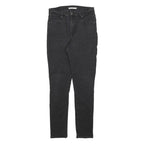LEVI'S 721 Womens Jeans Black Slim Skinny Denim Light W29 L30 Zip Cotton Blend