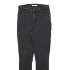 LEVI'S 721 Womens Jeans Black Slim Skinny Denim Light W29 L30 Zip Cotton Blend