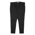 LEVI'S Womens Slim Black Cotton Blend Zip Trousers W36 L27