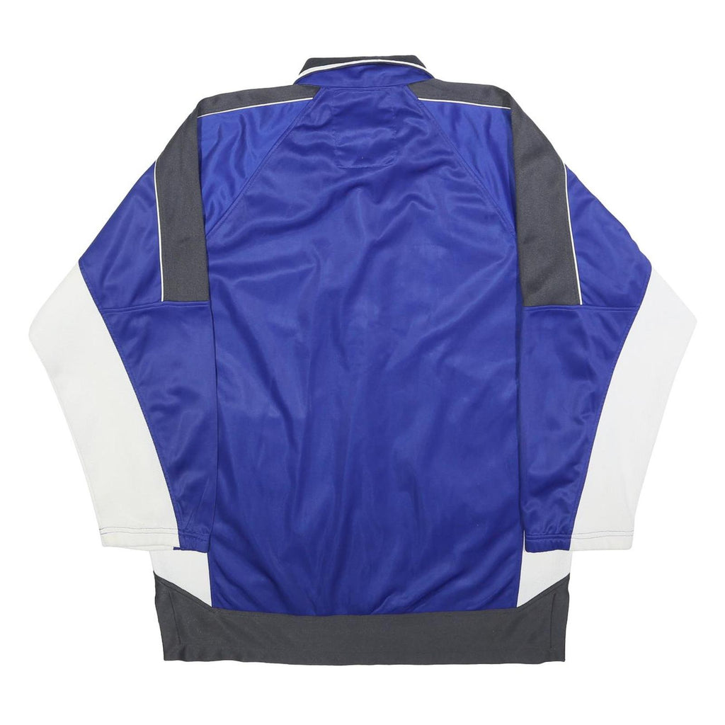 XY COMPANY Mens Blue & Grey Button Jacket 2XL Polyester Blend Sports Style