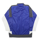 XY COMPANY Mens Blue & Grey Button Jacket 2XL Polyester Blend Sports Style