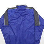 XY COMPANY Mens Blue & Grey Button Jacket 2XL Polyester Blend Sports Style