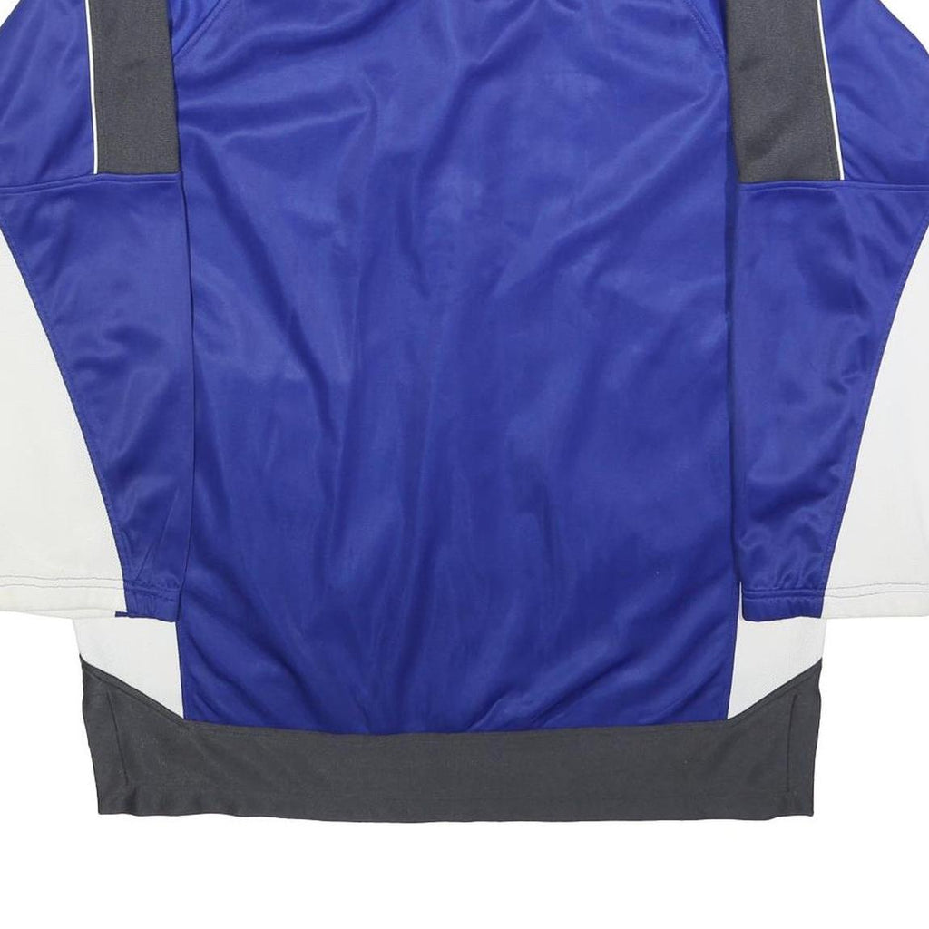 XY COMPANY Mens Blue & Grey Button Jacket 2XL Polyester Blend Sports Style