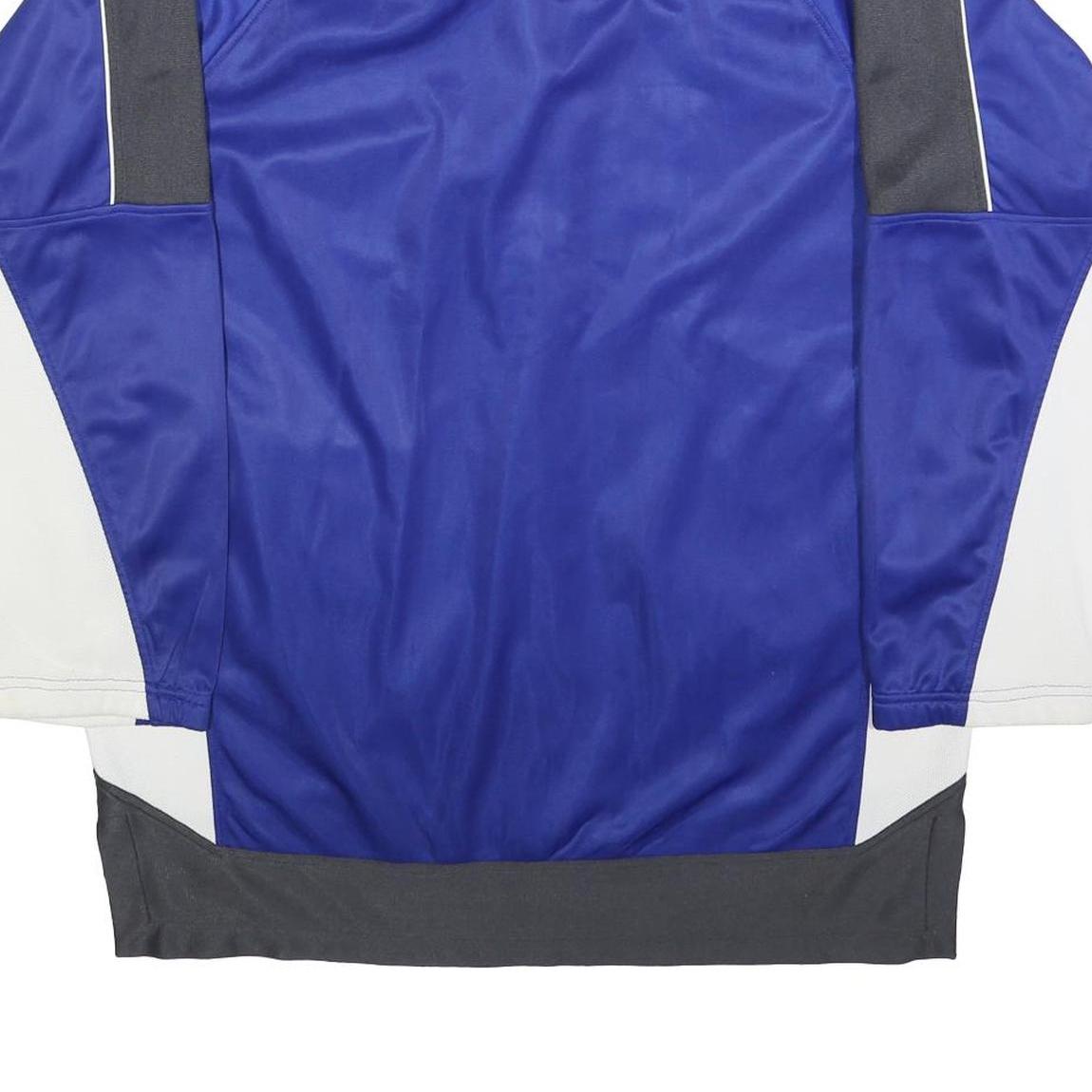 XY COMPANY Mens Blue & Grey Button Jacket 2XL Polyester Blend Sports Style