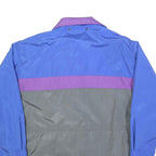 LUTTEURS Mens Blue & Purple & Grey Jacket XL Polyester Blend Zip Colourblock