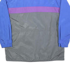 LUTTEURS Mens Blue & Purple & Grey Jacket XL Polyester Blend Zip Colourblock