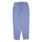 WRANGLER Womens Cotton Blend Blue Regular Fit Straight Leg Trousers W30 L30