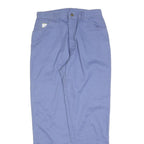 WRANGLER Womens Cotton Blend Blue Regular Fit Straight Leg Trousers W30 L30