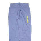 WRANGLER Womens Cotton Blend Blue Regular Fit Straight Leg Trousers W30 L30