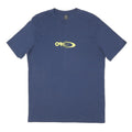 OAKLEY Mens Blue Graphic T-Shirt XL Short Sleeve Crew Neck Brand Logo