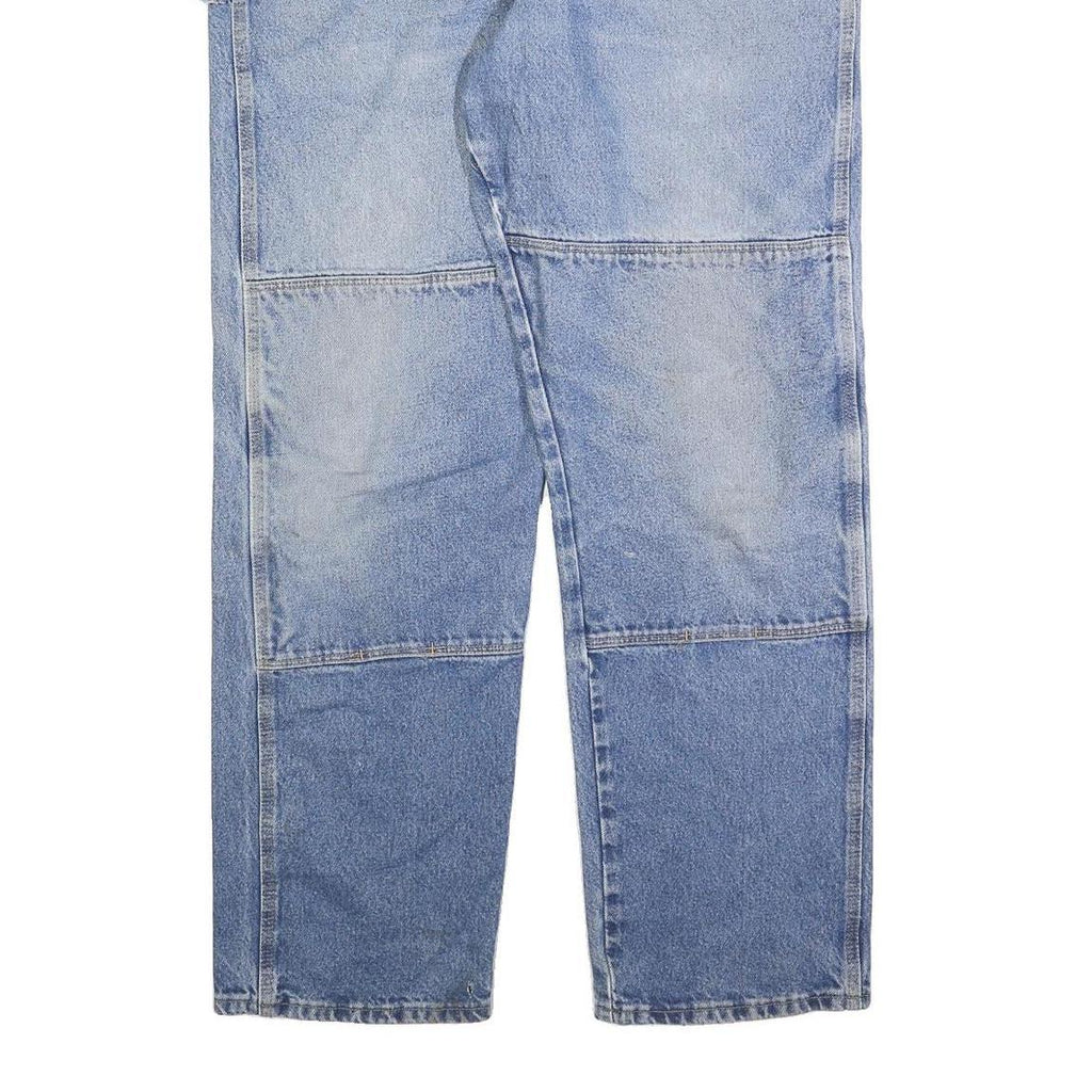WRANGLER Mens Regular Fit Blue Denim Jeans W38 L33 Durable Workwear Style