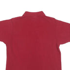 LACOSTE Mens Red Cotton Blend Pocket Short Sleeve Polo Shirt M Classic Style