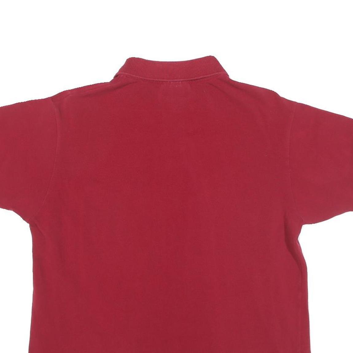 LACOSTE Mens Red Cotton Blend Pocket Short Sleeve Polo Shirt M Classic Style