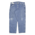 DICKIES Mens Regular Fit Blue Denim Straight Jeans W36 L29 Workwear Cotton Blend