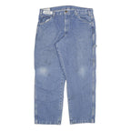 DICKIES Mens Regular Fit Blue Denim Straight Jeans W36 L29 Workwear Cotton Blend