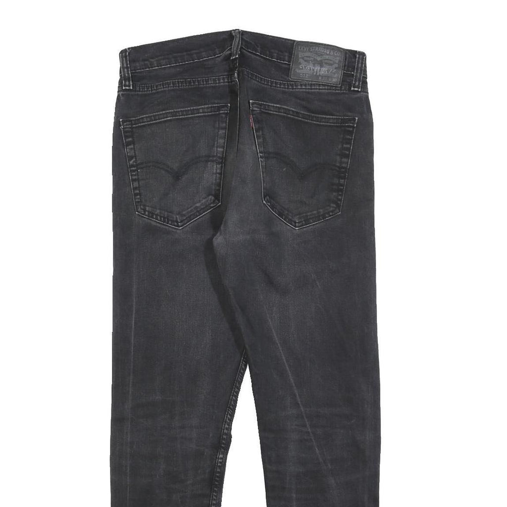 LEVI'S 512 Tapered Mens Jeans Black Slim Tapered Denim Medium W31 L27 Stylish