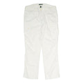LAUREN RALPH LAUREN Womens White Regular Fit Straight Leg Trousers W34 L34