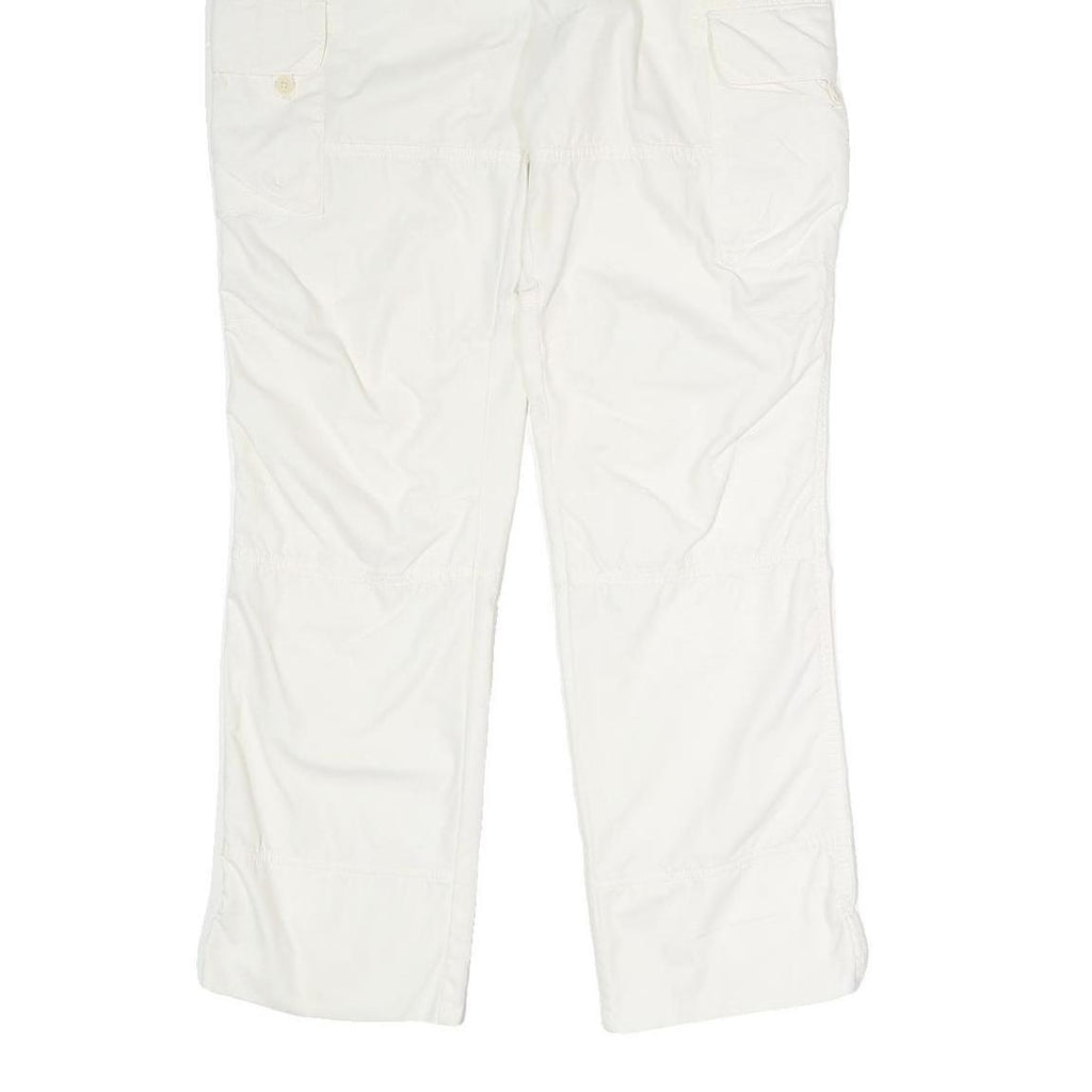 LAUREN RALPH LAUREN Womens White Regular Fit Straight Leg Trousers W34 L34