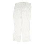 LAUREN RALPH LAUREN Womens White Regular Fit Straight Leg Trousers W34 L34
