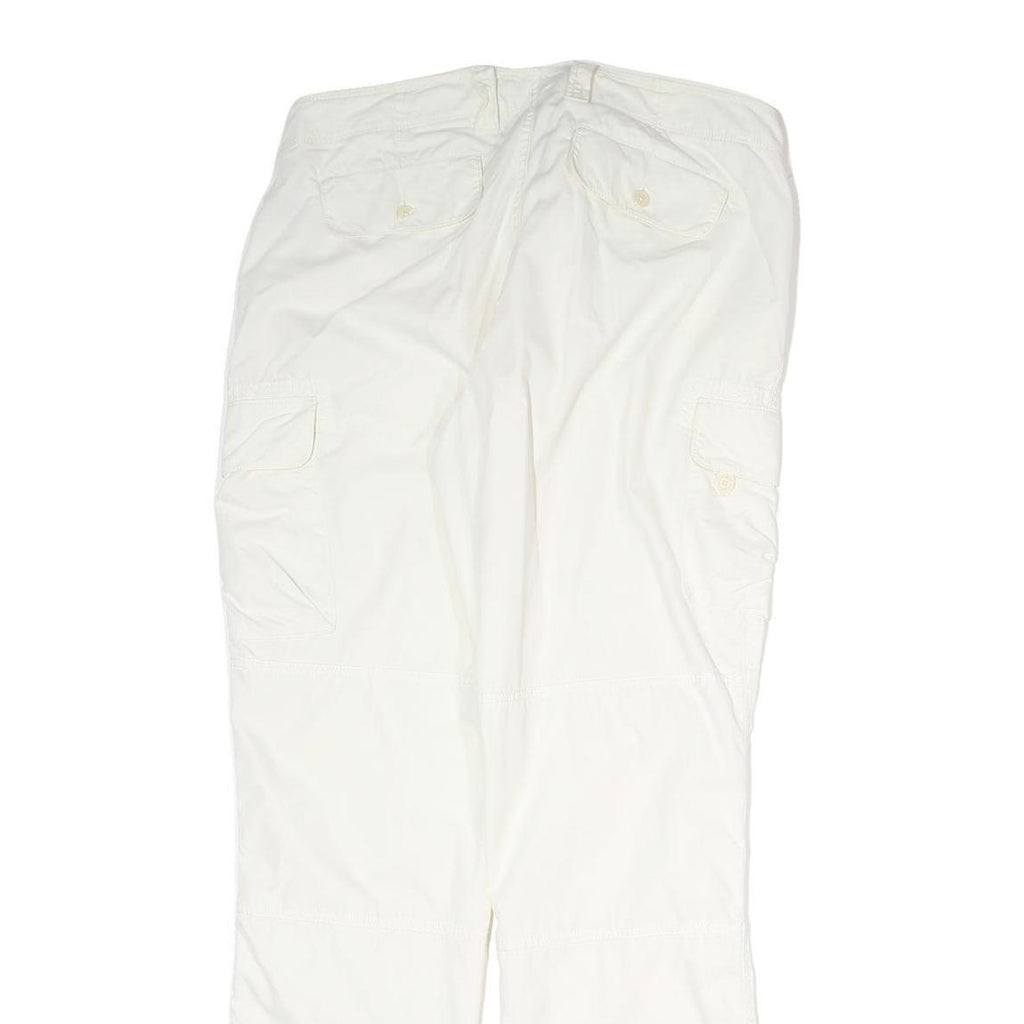 LAUREN RALPH LAUREN Womens White Regular Fit Straight Leg Trousers W34 L34