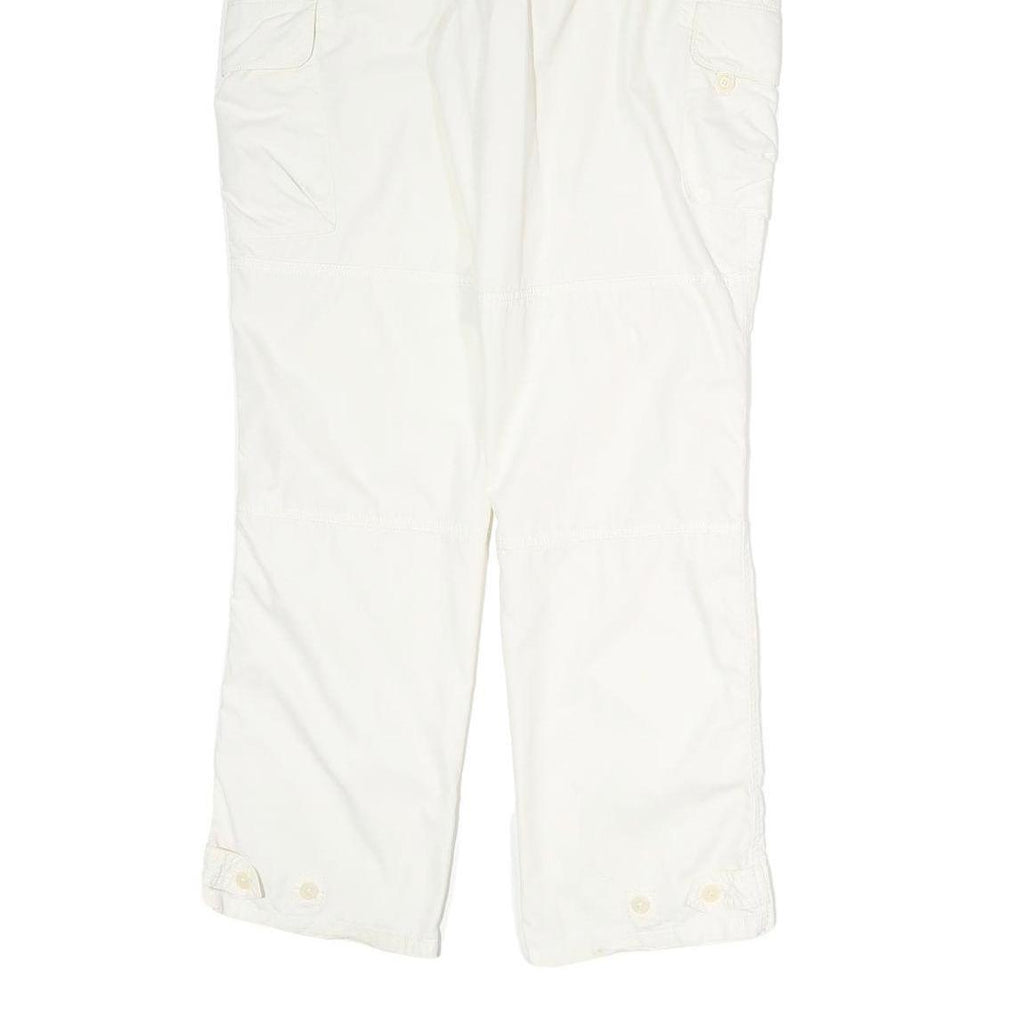 LAUREN RALPH LAUREN Womens White Regular Fit Straight Leg Trousers W34 L34