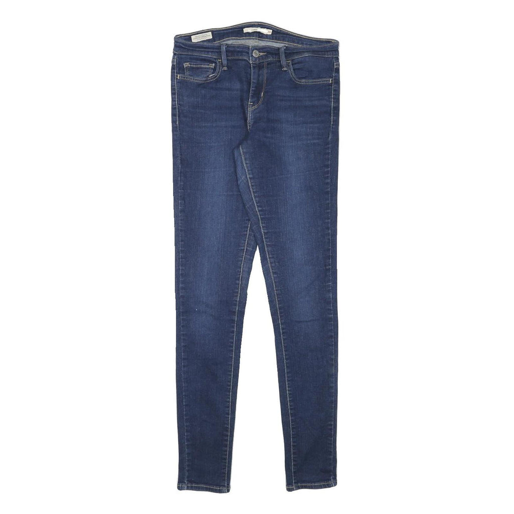 LEVI'S Womens Jeans Blue Slim Skinny Denim W28 L31 Zip Cotton Blend