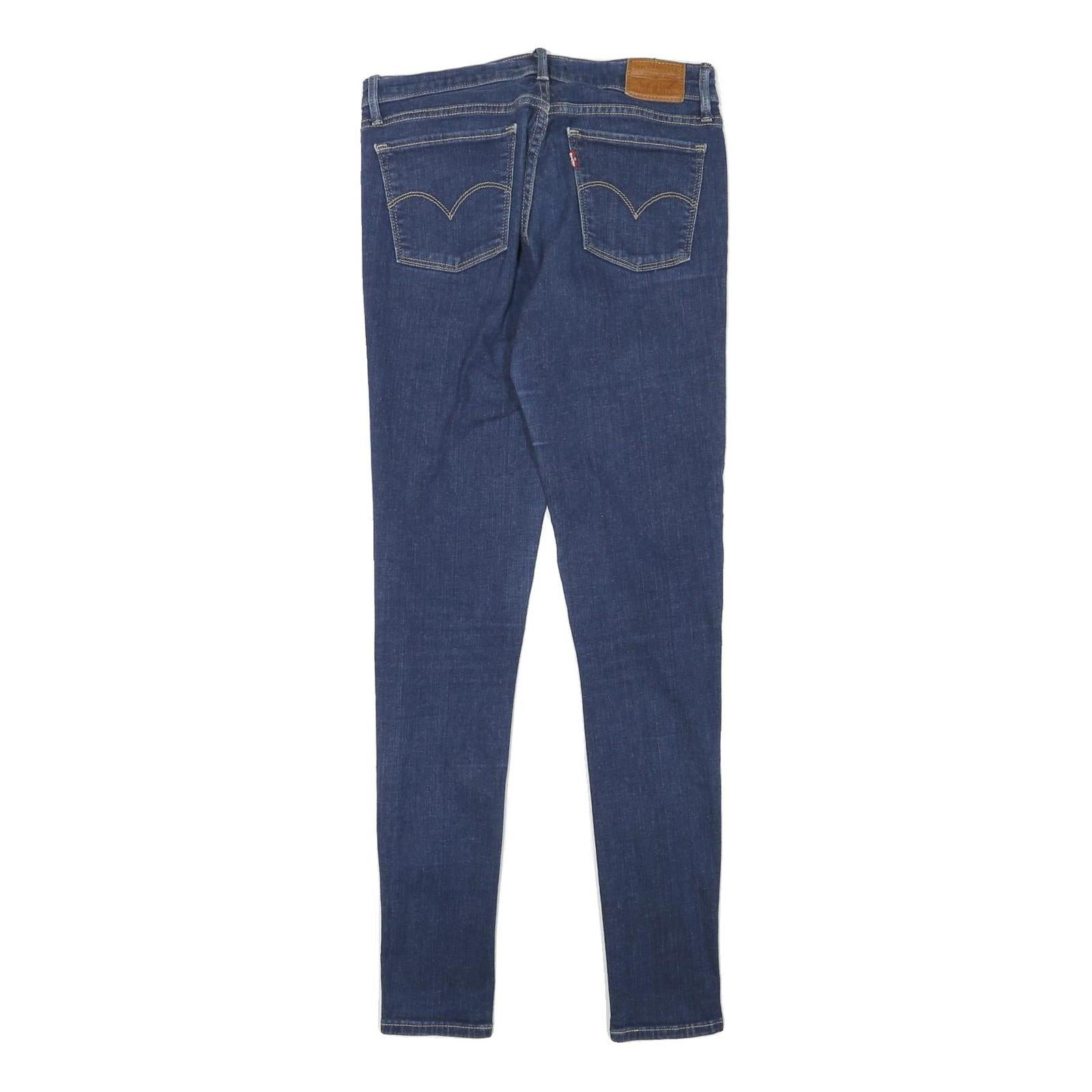 LEVI'S Womens Jeans Blue Slim Skinny Denim W28 L31 Zip Cotton Blend