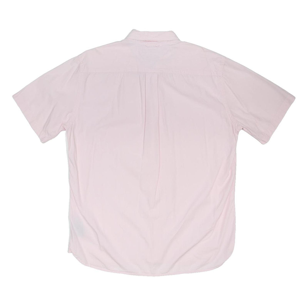 TOMMY HILFIGER Mens Pink Cotton Blend Shirt M Button Down Short Sleeve Classic