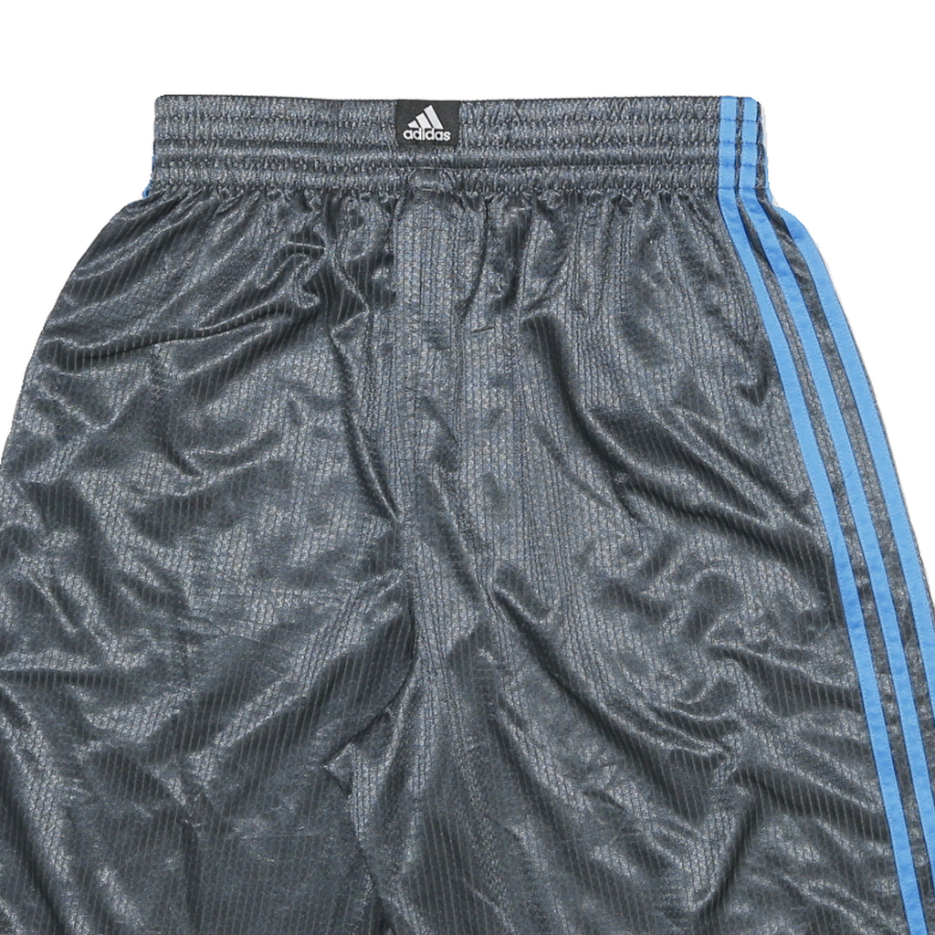 ADIDAS Mens Sports Shorts Grey & Blue FC Barcelona Logo Loose Fit M W26