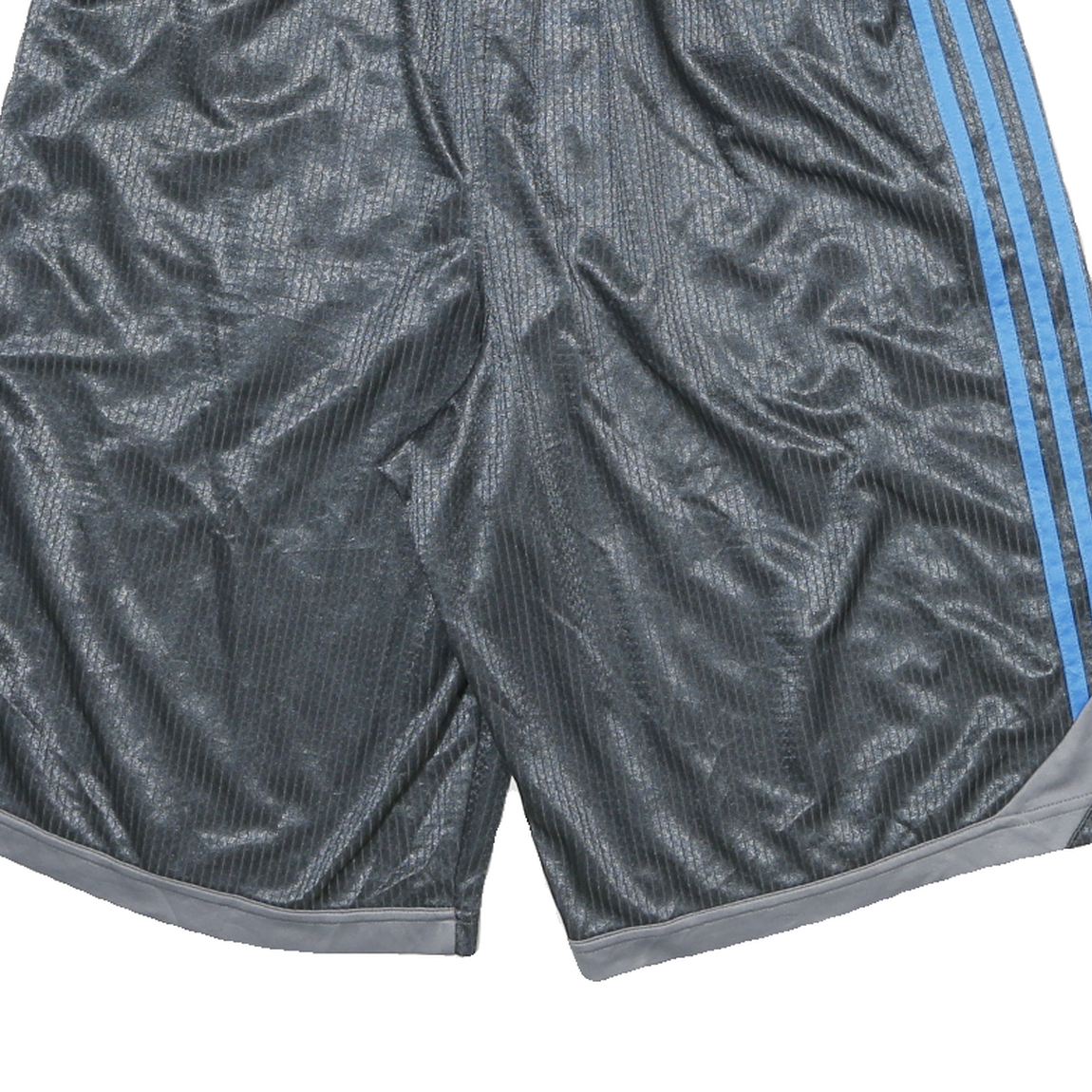 ADIDAS Mens Sports Shorts Grey & Blue FC Barcelona Logo Loose Fit M W26