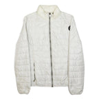 NAPAPIJRI Womens White Quilted Jacket S Polyester Lightweight Zip Front